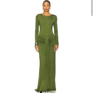 THE HEENA GOWN IN OLIVE by NBD